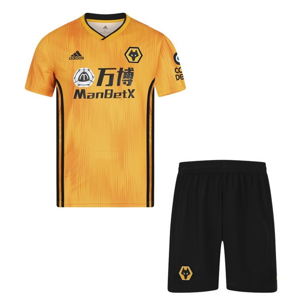 Camiseta Wolves Primera Niño 2019-2020 Amarillo